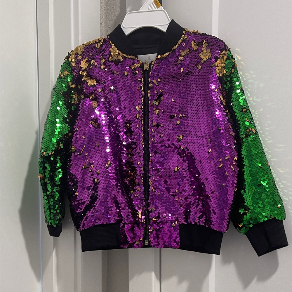 SEQUIN MARDI GRAD JACKET 2T